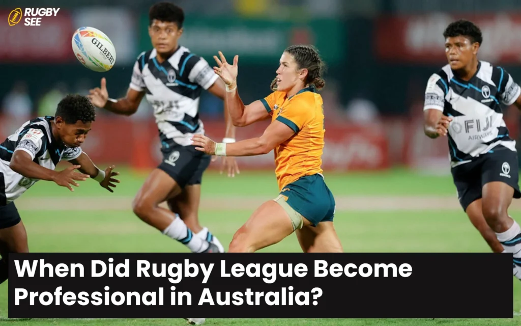 When Did Rugby League Become Professional in Australia?