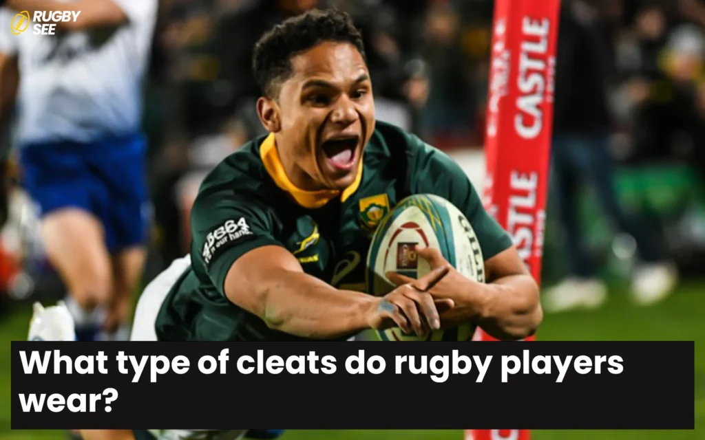 What type of cleats do rugby players wear?