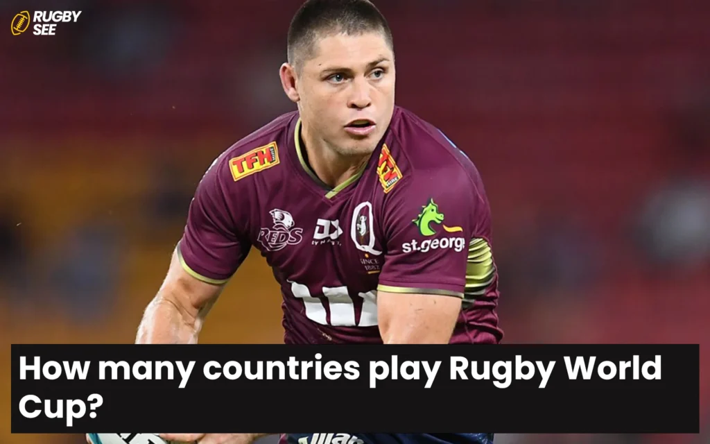 How many countries play Rugby World Cup?