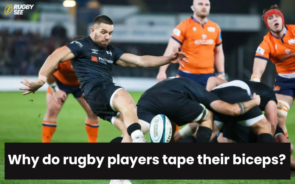 Why do rugby players tape their biceps?